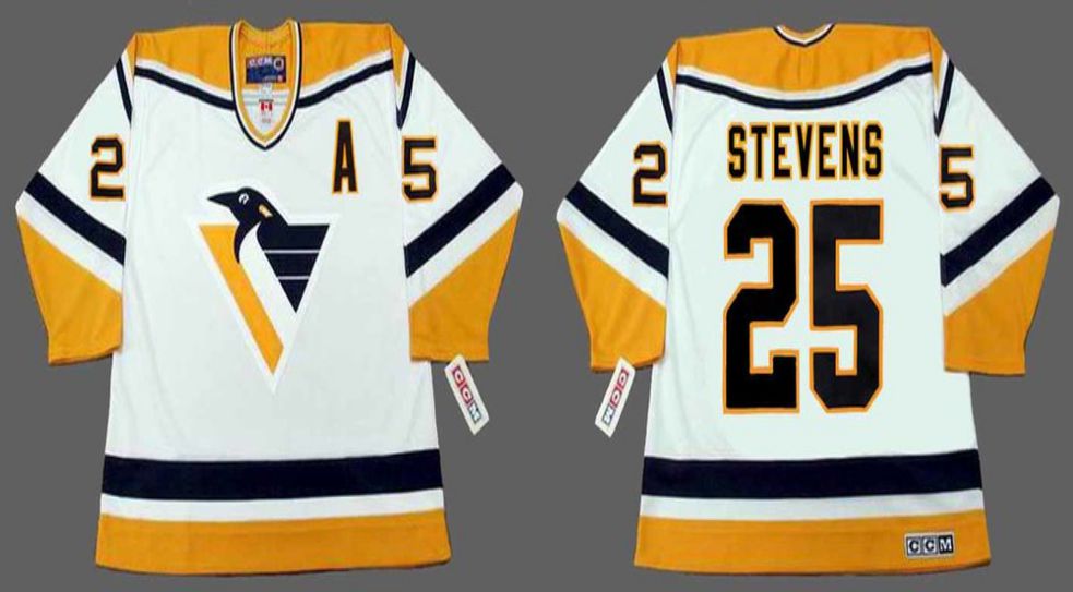 2019 Men Pittsburgh Penguins #25 Stevens White CCM NHL jerseys